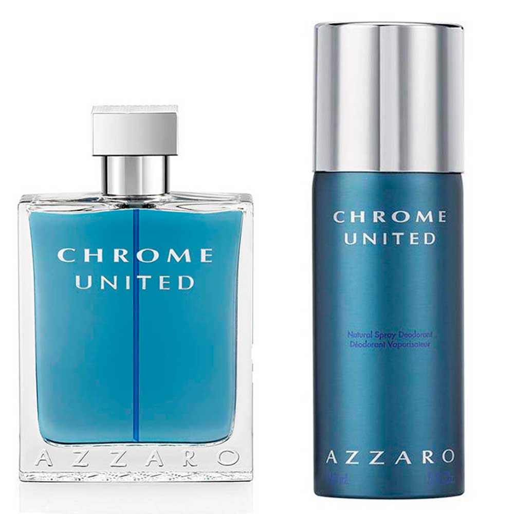 Set Azzaro Chrome 100 Ml Desodorante Spray 150 Ml Perfumeria Farina