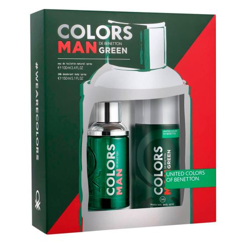 Set Colors Man Green 100 ml + Desodorante Spray 150 ml