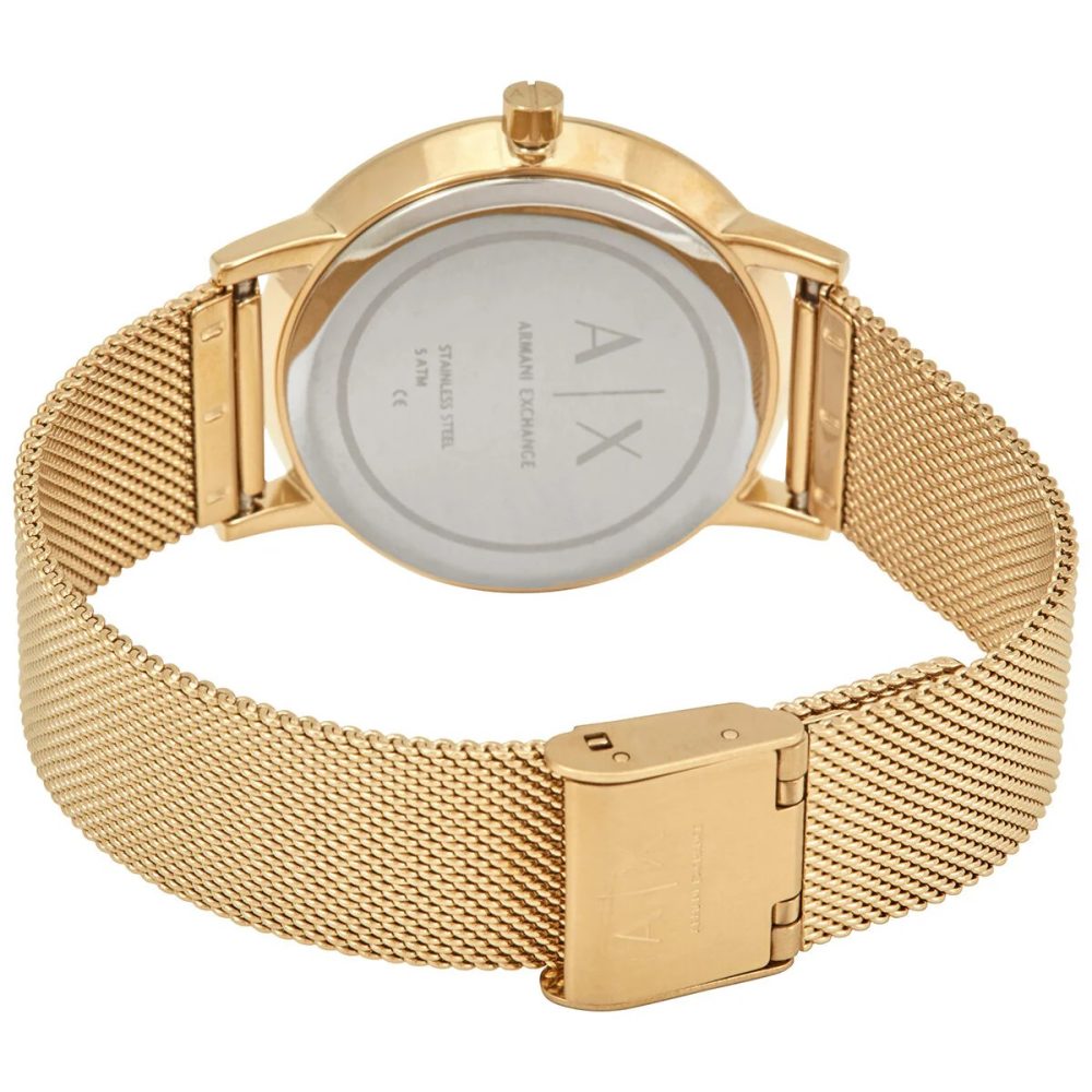 Reloj Armani Exchange de cuarzo esfera dorada - Imagen 3