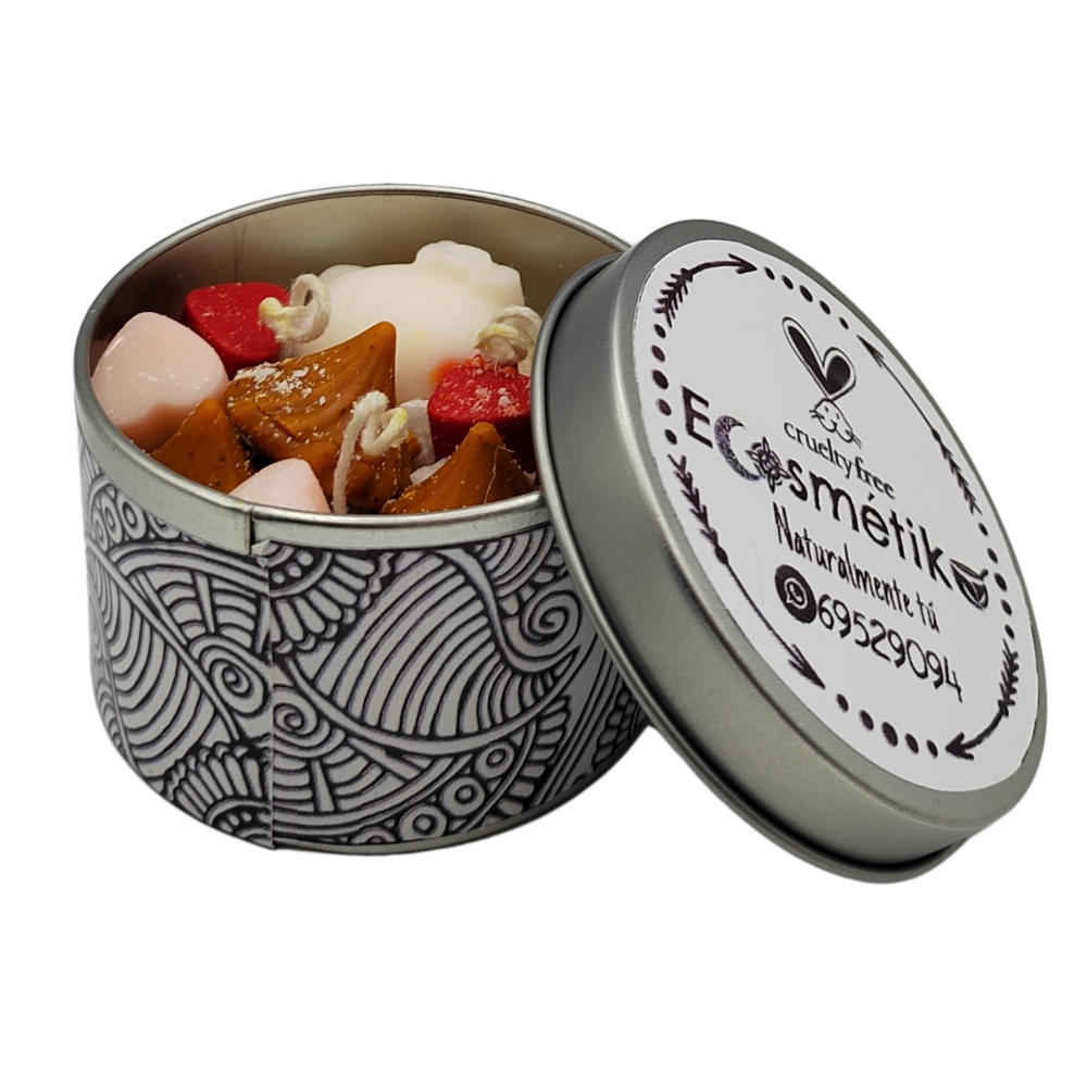 Vela de cera de almendra (Chocolate, vainilla y Cherry)