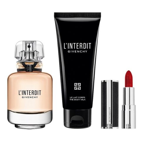 Set L’Interdit 80ml EDP + Body corporal 75ml + labial 1.5gr