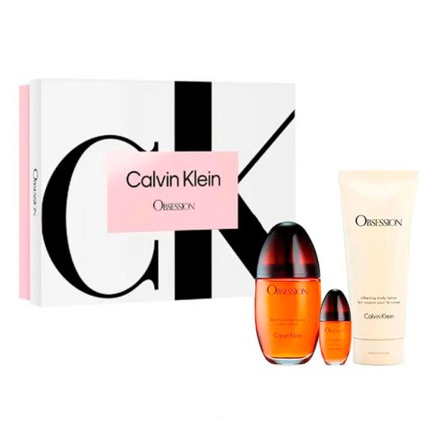 set Obsession 100 ml + mini 15 ml + locion 200 ml