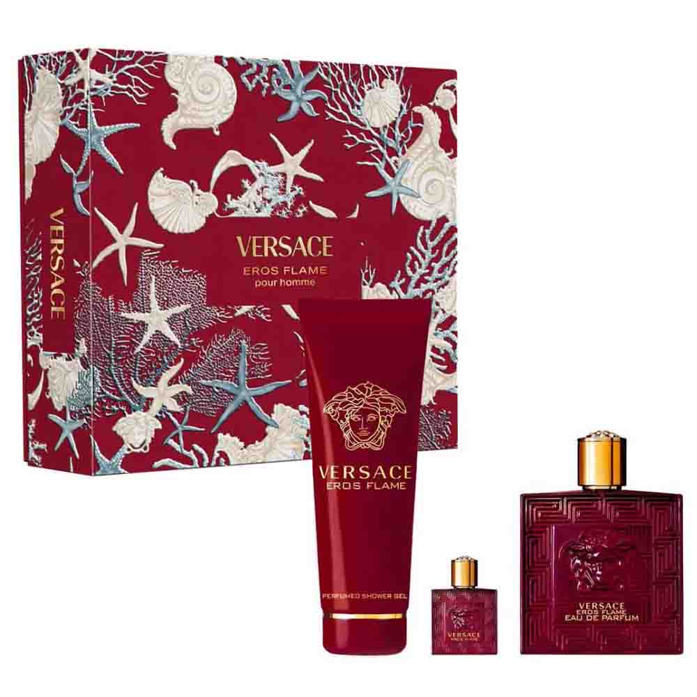 Set Eros Flame EDP 100ml + 5ml + Shower Gel 150ml