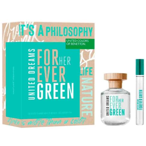 Set For Her Ever Green EDT 80ml + 10ml