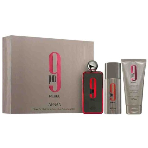 Set 9 PM Rebel 100ml + Shower Gel 150ml + Perfume Spray 150ml
