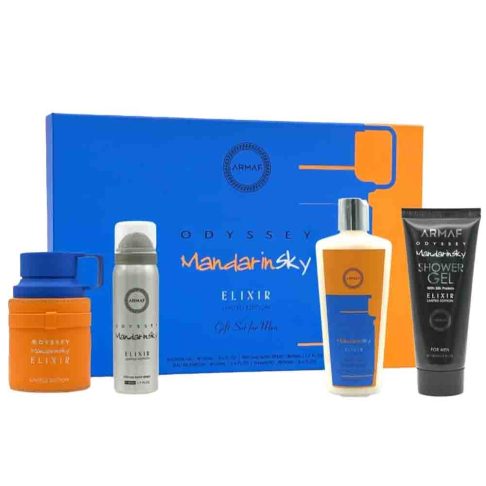 Set Odyssey Mandarin Sky Elixir 100ml+Shampoo 250ml+Shower Gel 100ml+Body Spray 50ml